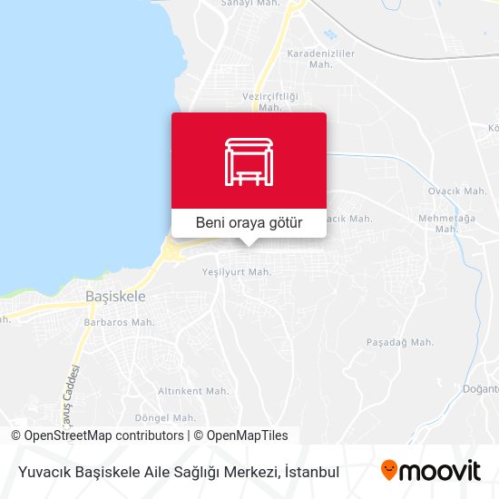 Yuvacık Başiskele Aile Sağlığı Merkezi harita