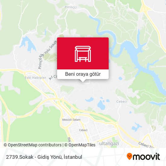 2739.Sokak - Gidiş Yönü harita