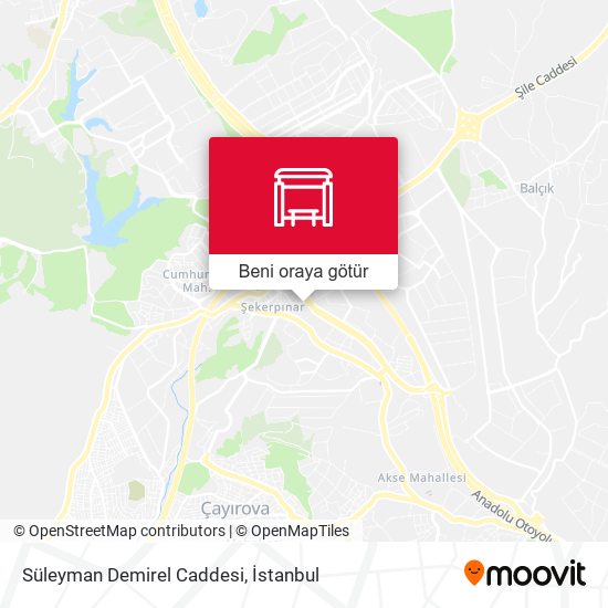 Süleyman Demirel Caddesi harita