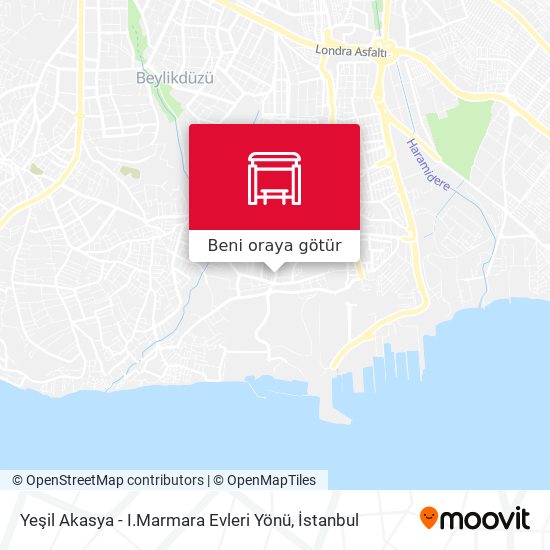 Yeşil Akasya - I.Marmara Evleri Yönü harita