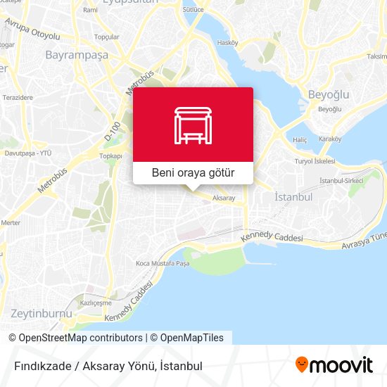 Fındıkzade / Aksaray Yönü harita