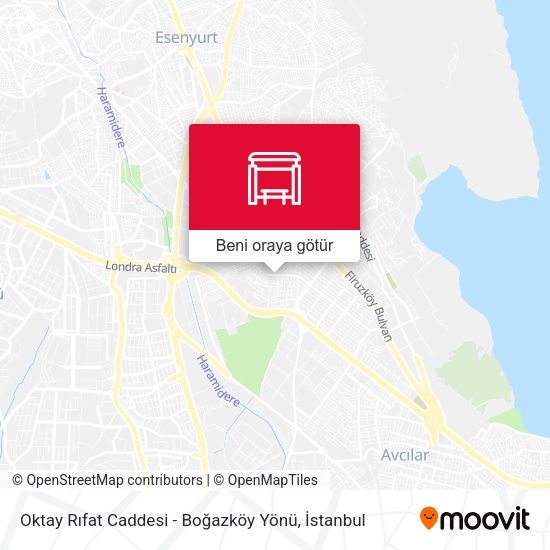 Oktay Rıfat Caddesi - Boğazköy Yönü harita
