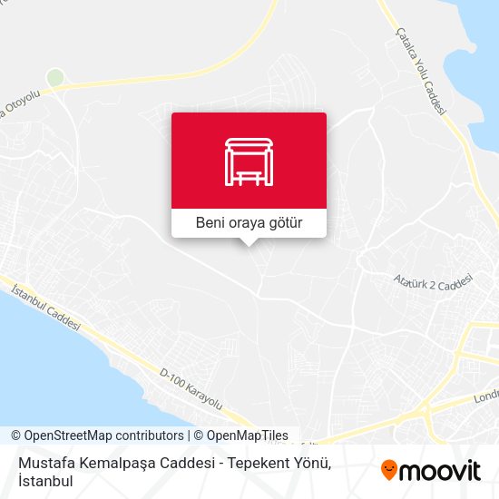 Mustafa Kemalpaşa Caddesi - Tepekent Yönü harita