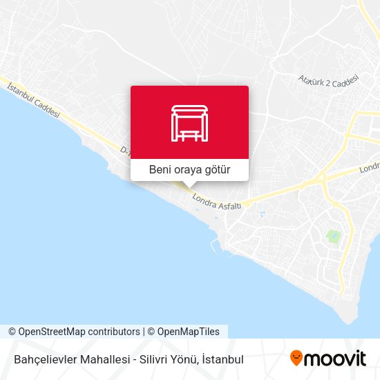 Bahçelievler Mahallesi - Silivri Yönü harita