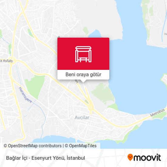 Bağlar İçi - Esenyurt Yönü harita