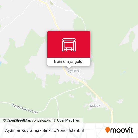 Aydınlar Köy Girişi - Binkılıç Yönü harita