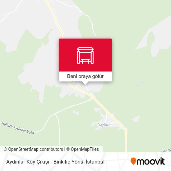Aydınlar Köy Çıkışı - Binkılıç Yönü harita