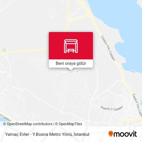Yamaç Evler - Y.Bosna Metro Yönü harita