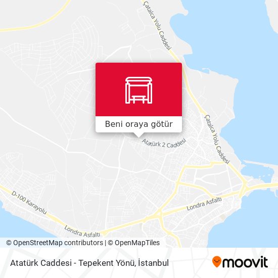 Atatürk Caddesi - Tepekent Yönü harita