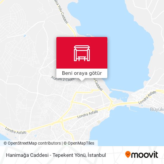 Hanimağa Caddesi - Tepekent Yönü harita