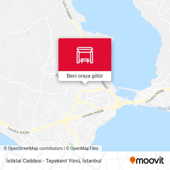 İstiklal Caddesi - Tepekent Yönü harita