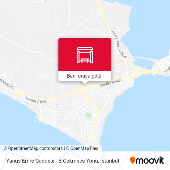 Yunus Emre Caddesi - B.Çekmece Yönü harita