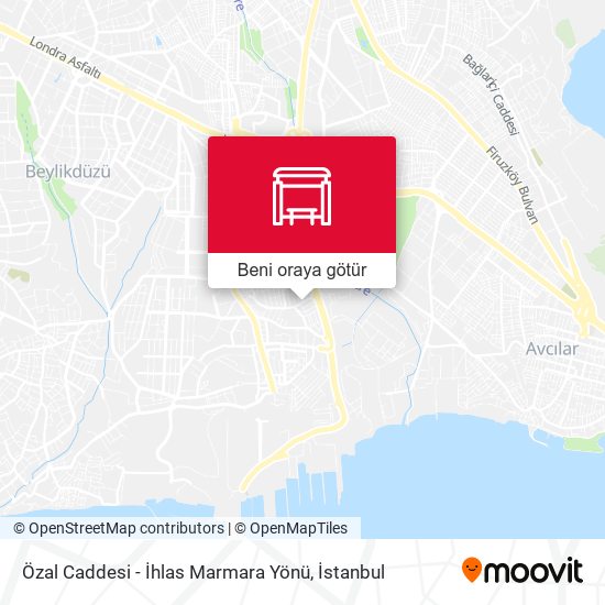 Özal Caddesi - İhlas Marmara Yönü harita