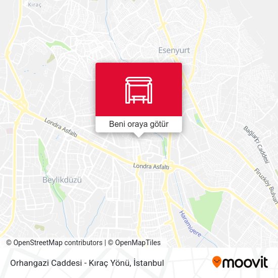 Orhangazi Caddesi - Kıraç Yönü harita