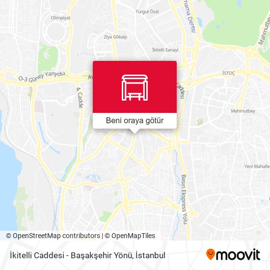 İkitelli Caddesi - Başakşehir Yönü harita
