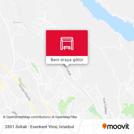 2801.Sokak - Esenkent Yönü harita
