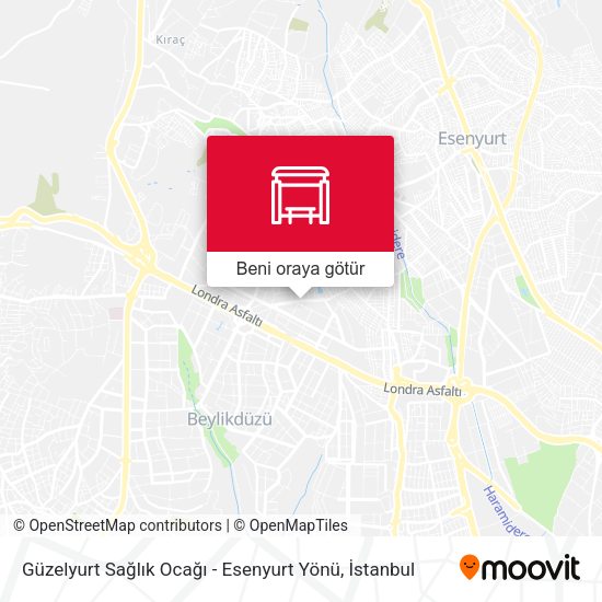 Güzelyurt Sağlık Ocağı - Esenyurt Yönü harita