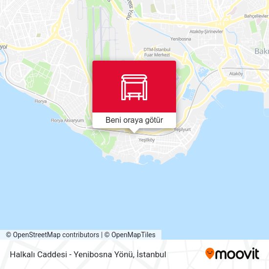 Halkalı Caddesi - Yenibosna Yönü harita