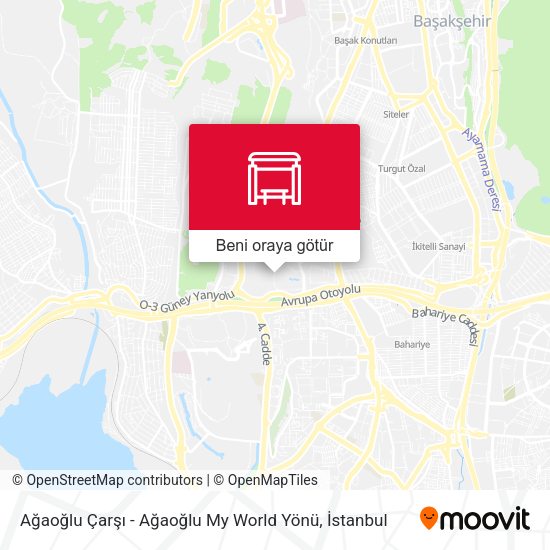 Ağaoğlu Çarşı - Ağaoğlu My World Yönü harita