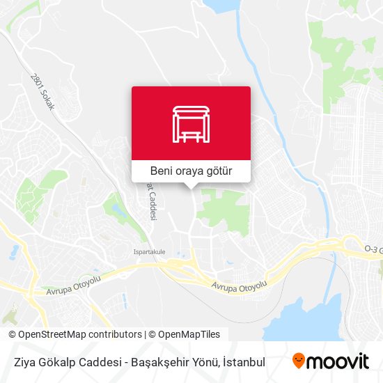 Ziya Gökalp Caddesi - Başakşehir Yönü harita