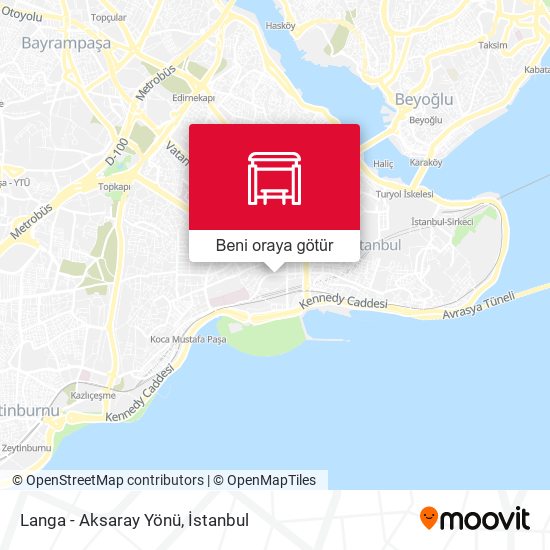 Langa - Aksaray Yönü harita