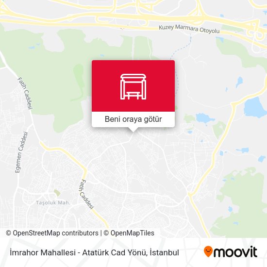 İmrahor Mahallesi - Atatürk Cad Yönü harita