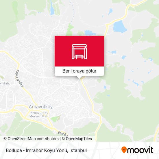 Bolluca - İmrahor Köyü Yönü harita