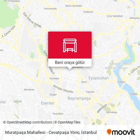 Muratpaşa Mahallesi - Cevatpaşa Yönü harita
