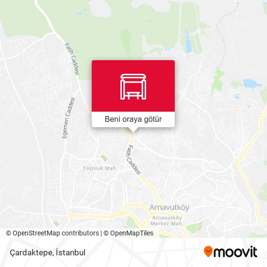 Çardaktepe harita