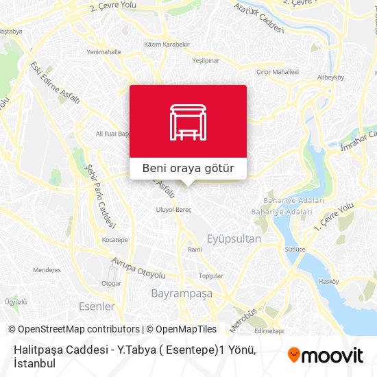 Halitpaşa Caddesi - Y.Tabya ( Esentepe)1 Yönü harita