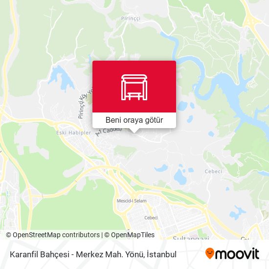 Karanfil Bahçesi - Merkez Mah. Yönü harita