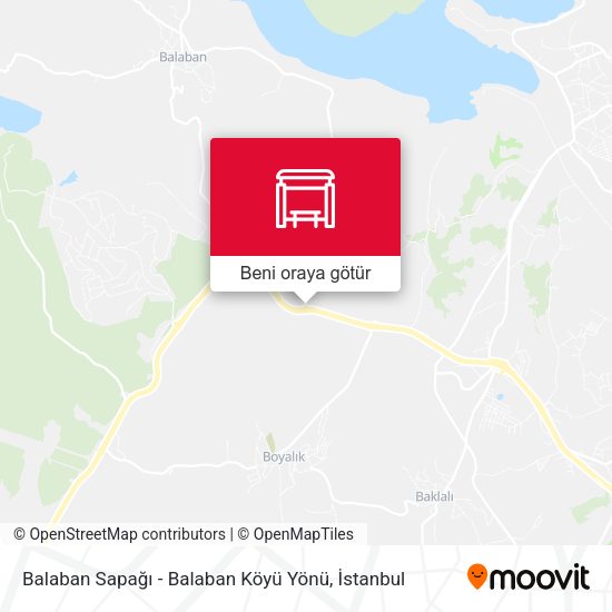 Balaban Sapağı - Balaban Köyü Yönü harita