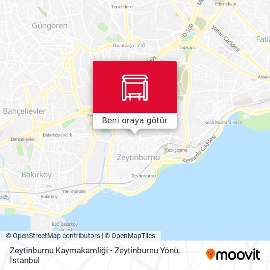 Zeytinburnu Kaymakamliği - Zeytinburnu Yönü harita