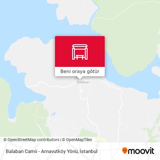 Balaban Camii - Arnavutköy Yönü harita
