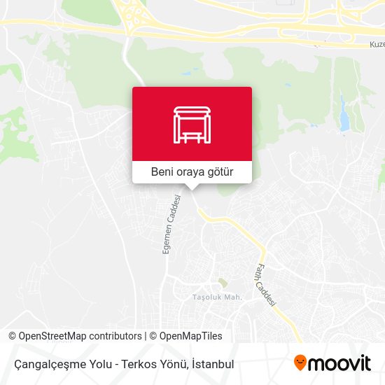Çangalçeşme Yolu - Terkos Yönü harita