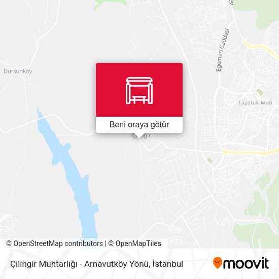 Çilingir Muhtarlığı - Arnavutköy Yönü harita
