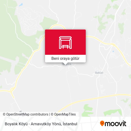 Boyalık Köyü - Arnavutköy Yönü harita