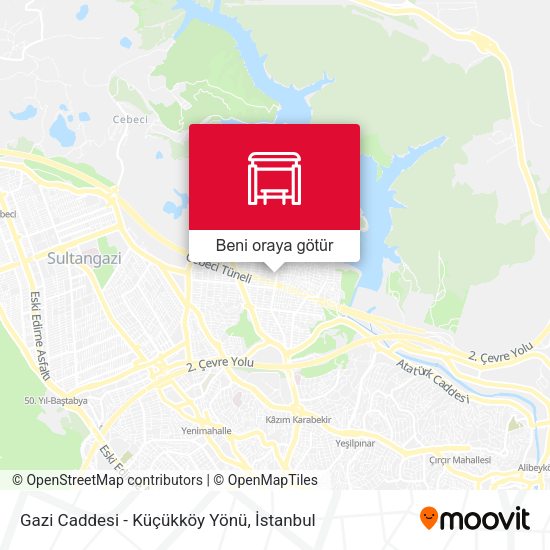 Gazi Caddesi - Küçükköy Yönü harita