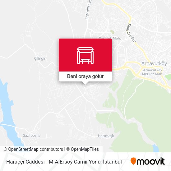 Haraççı Caddesi - M.A.Ersoy Camii Yönü harita