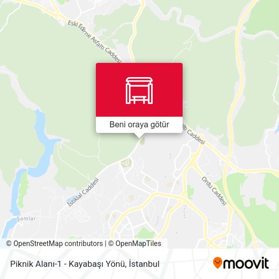 Piknik Alanı-1 - Kayabaşı Yönü harita