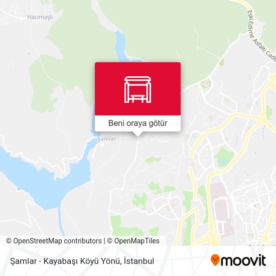Şamlar - Kayabaşı Köyü Yönü harita