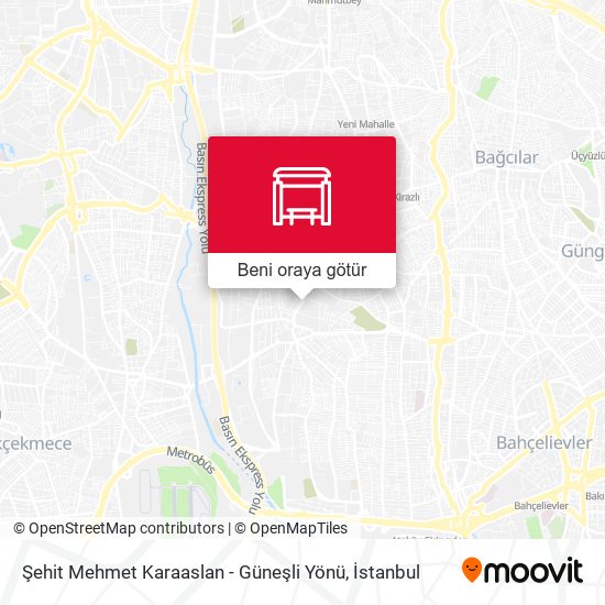 Şehit Mehmet Karaaslan - Güneşli Yönü harita