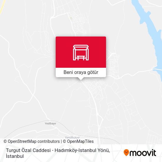 Turgut Özal Caddesi - Hadımköy-Istanbul Yönü harita