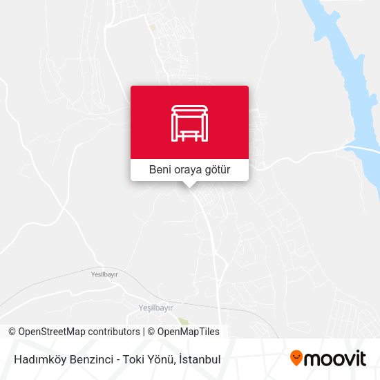 Hadımköy Benzinci - Toki Yönü harita