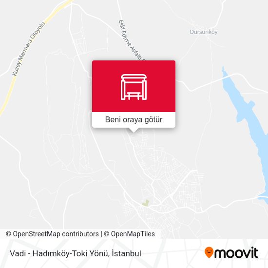 Vadi  - Hadimköy-Toki Yönü harita