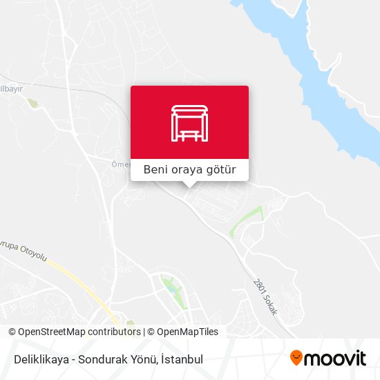Deliklikaya - Sondurak Yönü harita