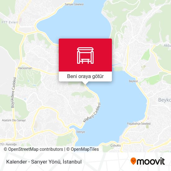 Kalender - Sarıyer Yönü harita