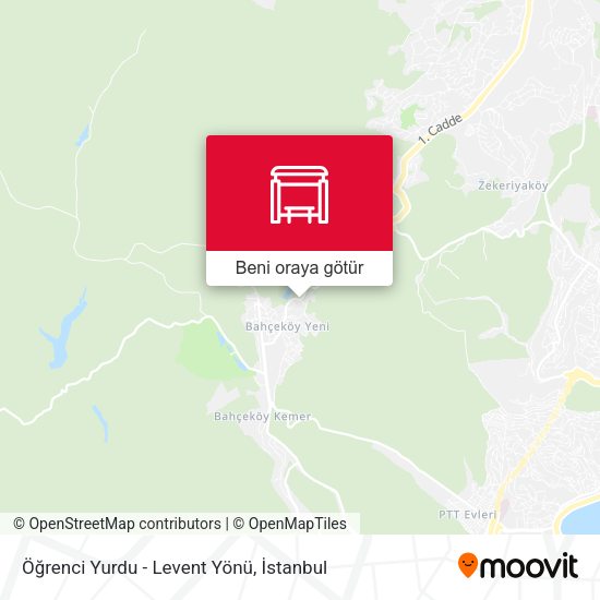 Öğrenci Yurdu - Levent Yönü harita