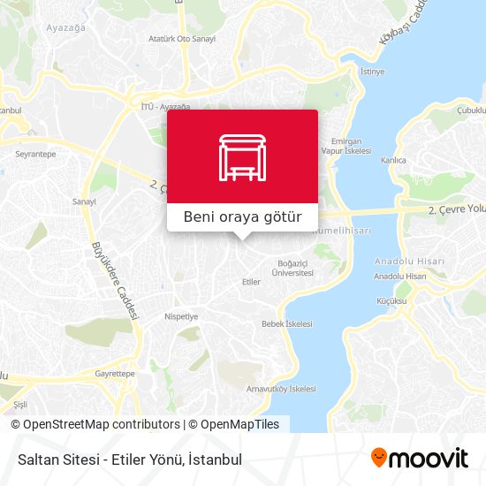 Saltan Sitesi - Etiler Yönü harita