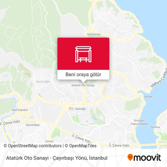 Atatürk Oto Sanayi - Çayırbaşı Yönü harita